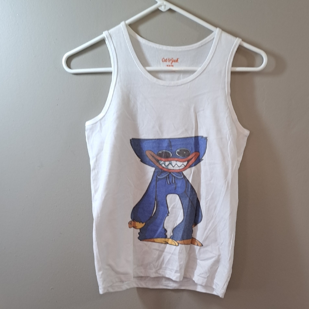 Cat & Jack White and Blue Tank Tops